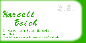 marcell beich business card